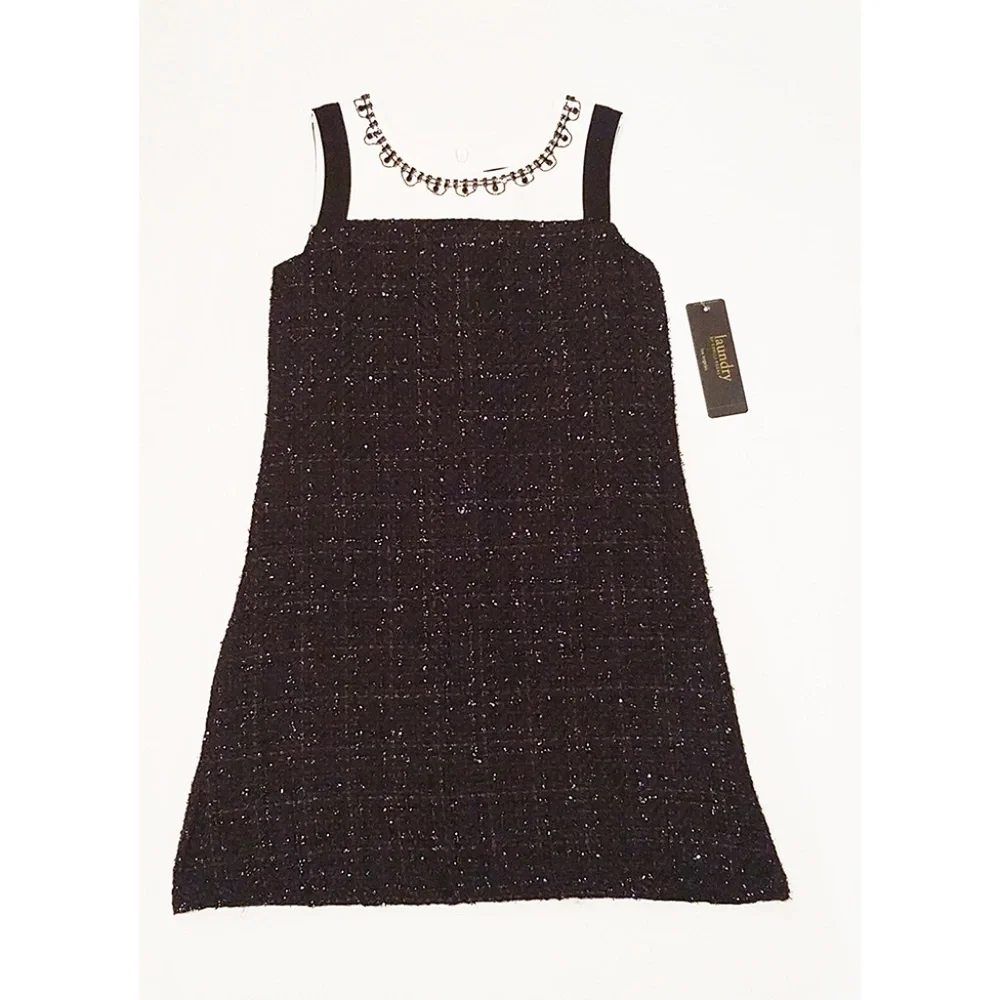 Laundry Girls Black‎ White Sparkly Girls Dress 7